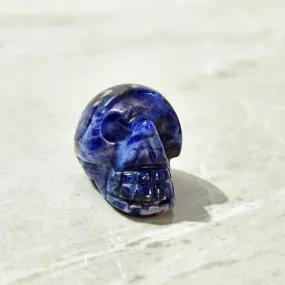 1 Sodalite Skull Natural Gemstone Carving