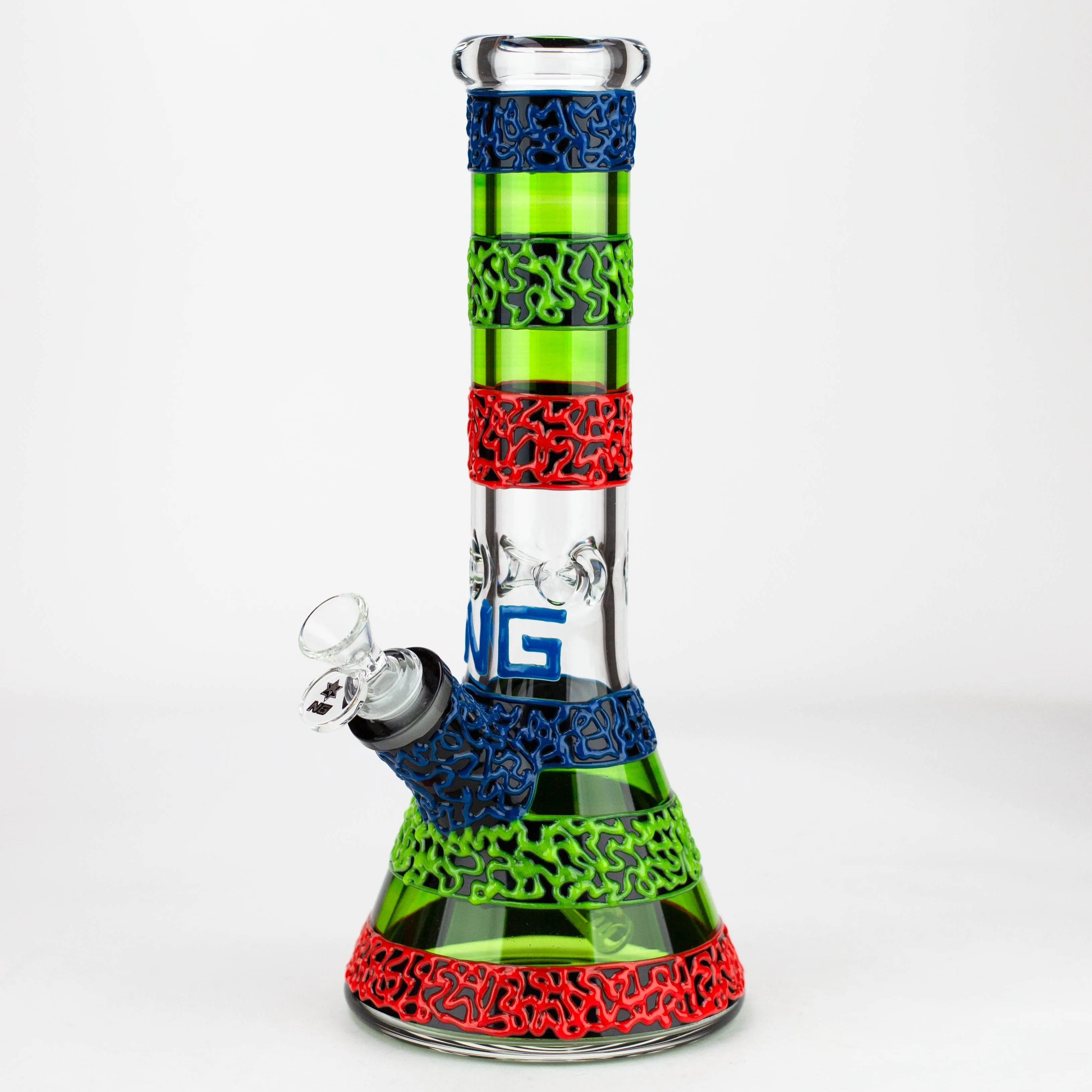 13 inch 9mm Glow-In-The-Dark Beaker Bong