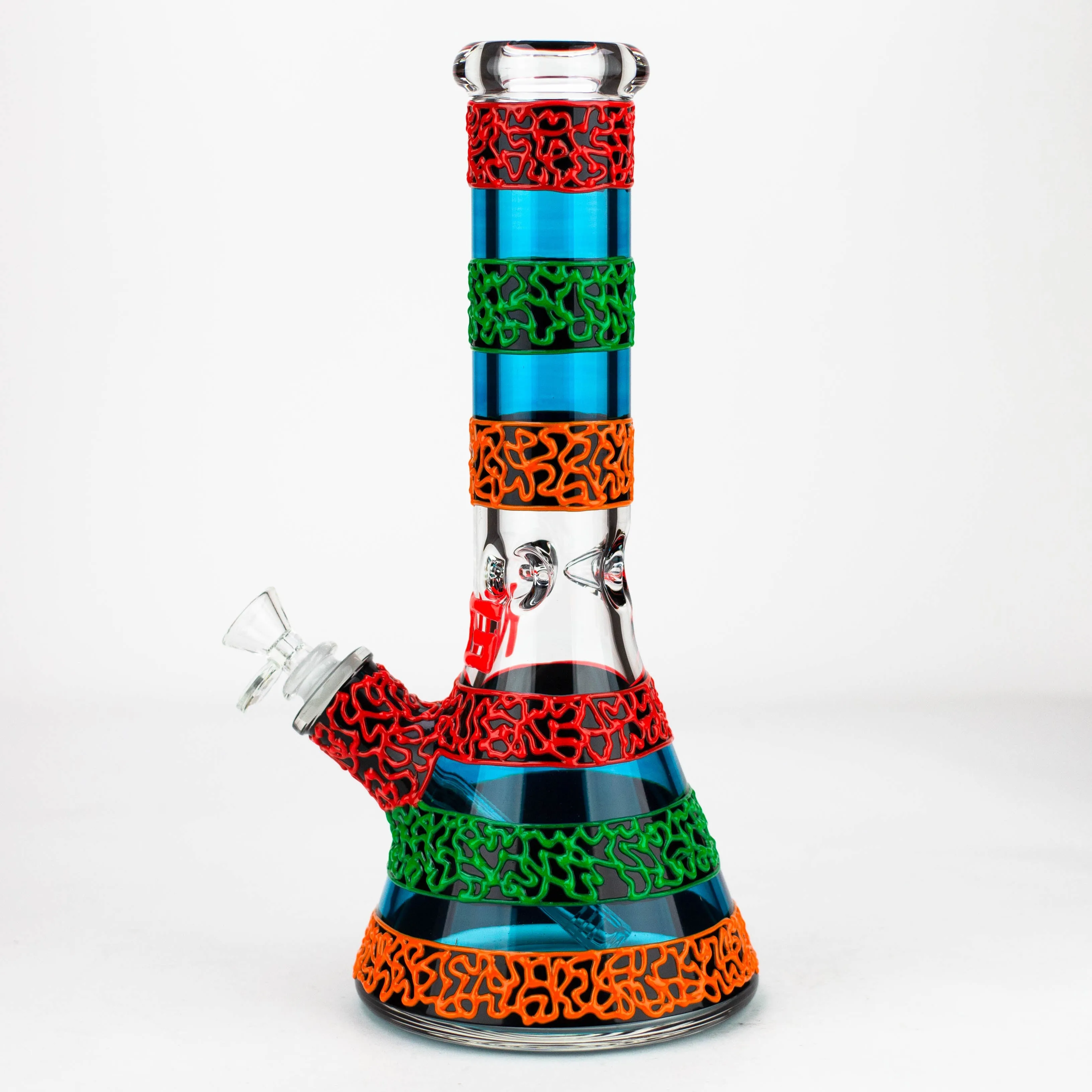 13 inch 9mm Glow-In-The-Dark Beaker Bong