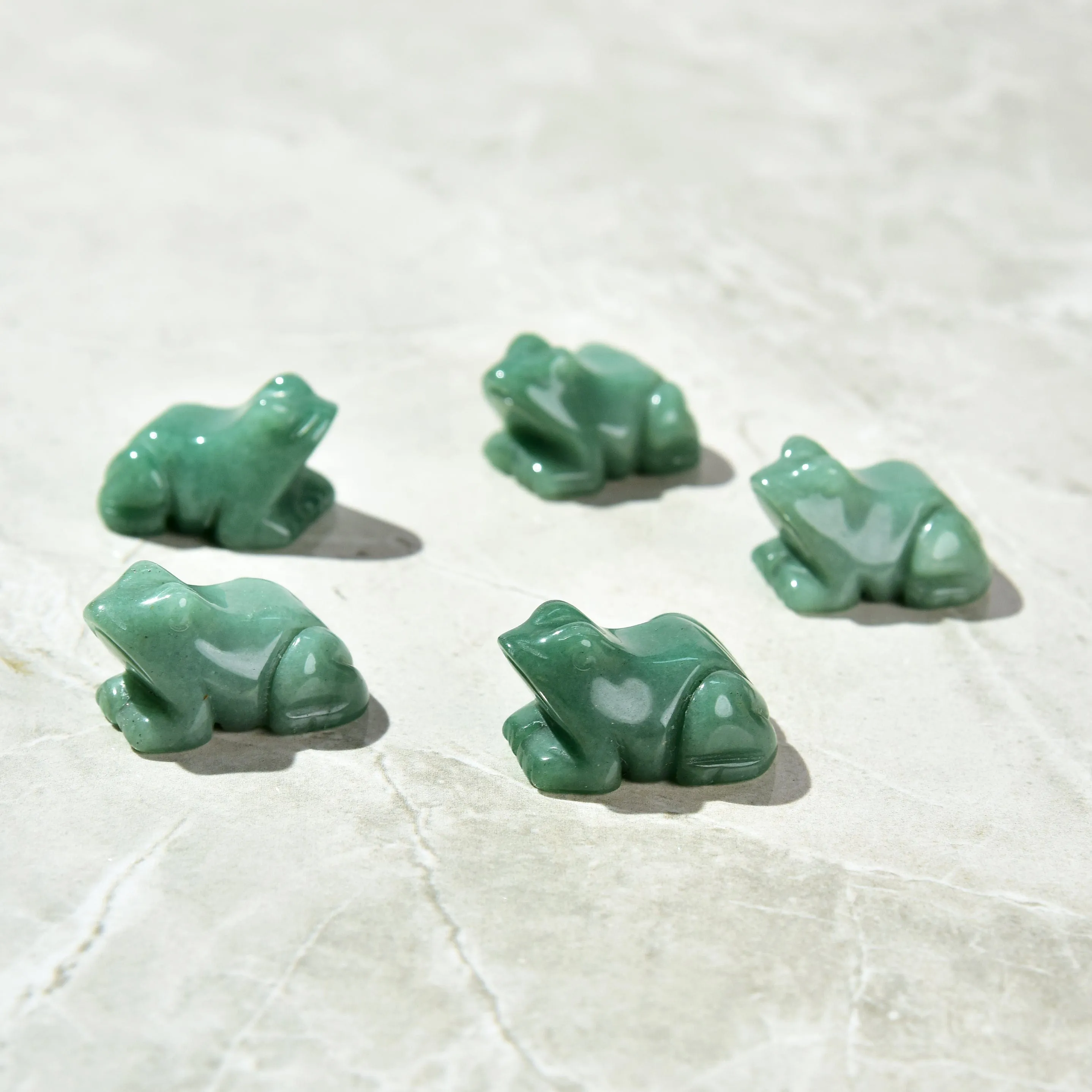 1.5 Aventurine Frog Natural Gemstone Carving