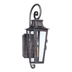 Aged Pewter Parisian Square 19" Wall Sconce