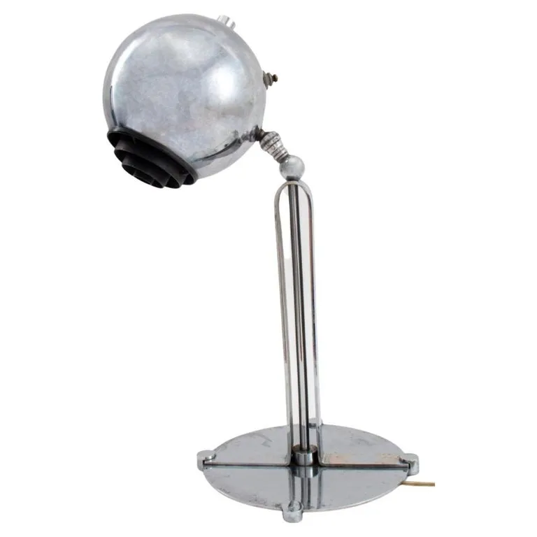 American Streamline Art Deco Chrome Desk Lamp