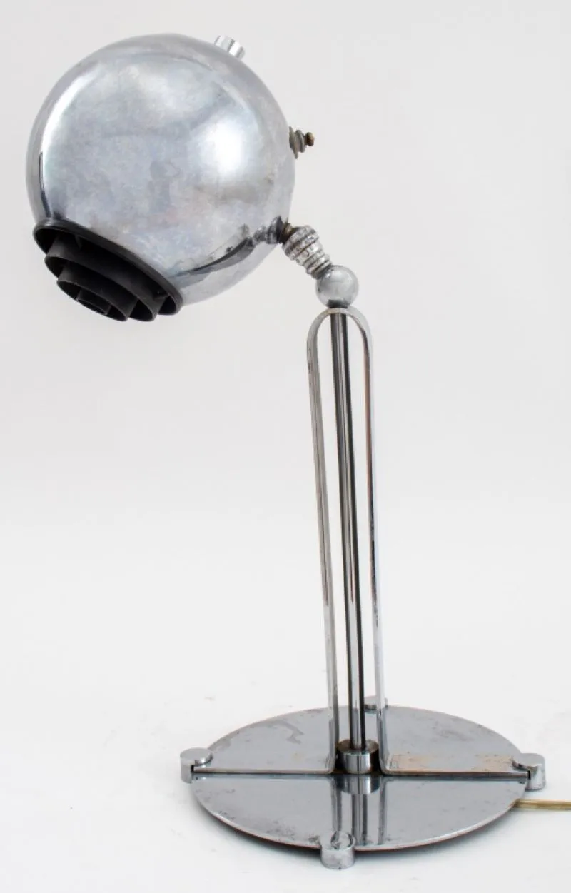 American Streamline Art Deco Chrome Desk Lamp