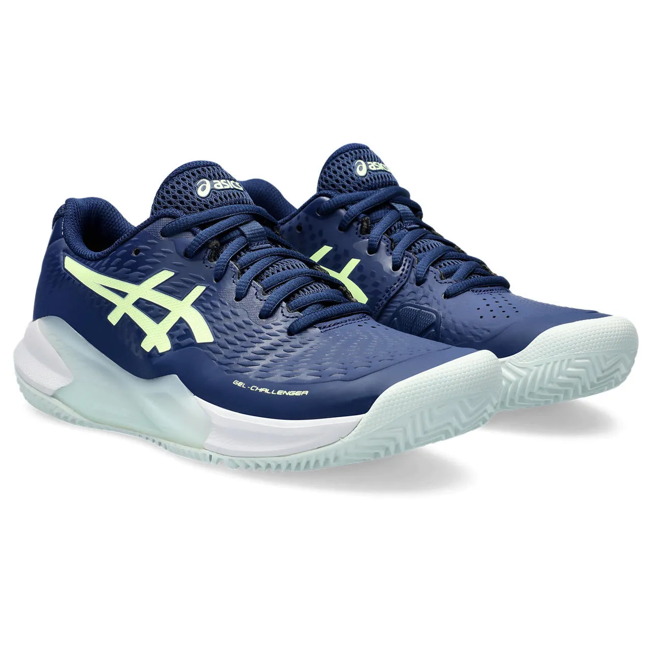 Asics Tennisschoen Gel Challenger 14 Clay Dames Blauw Geel