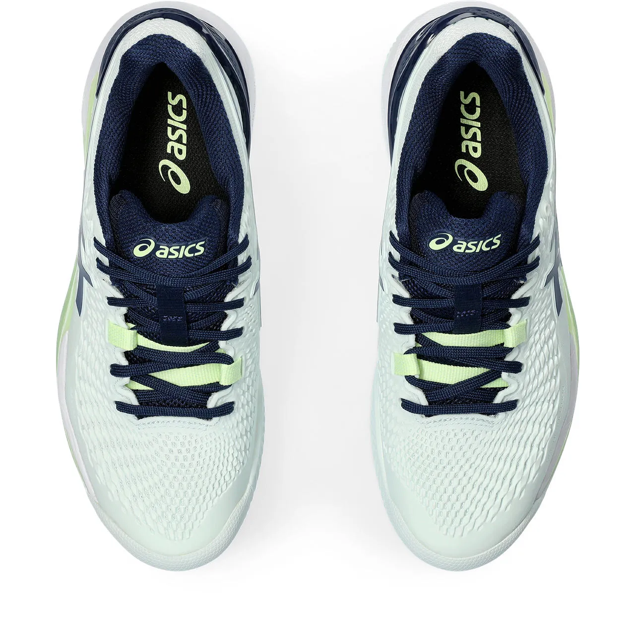 Asics Tennisschoen Gel Resolution 9 Clay Dames Groen Navy