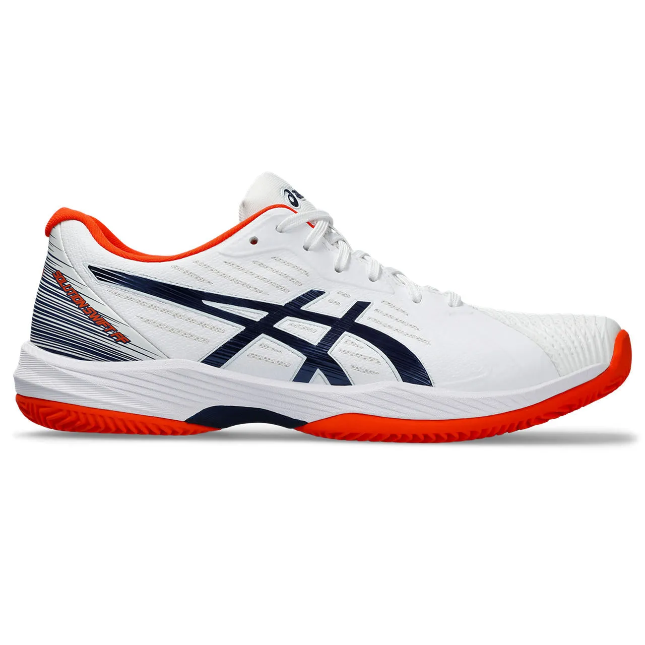 Asics Tennisschoen Solution Swift FF Clay Heren Wit Blauw Rood