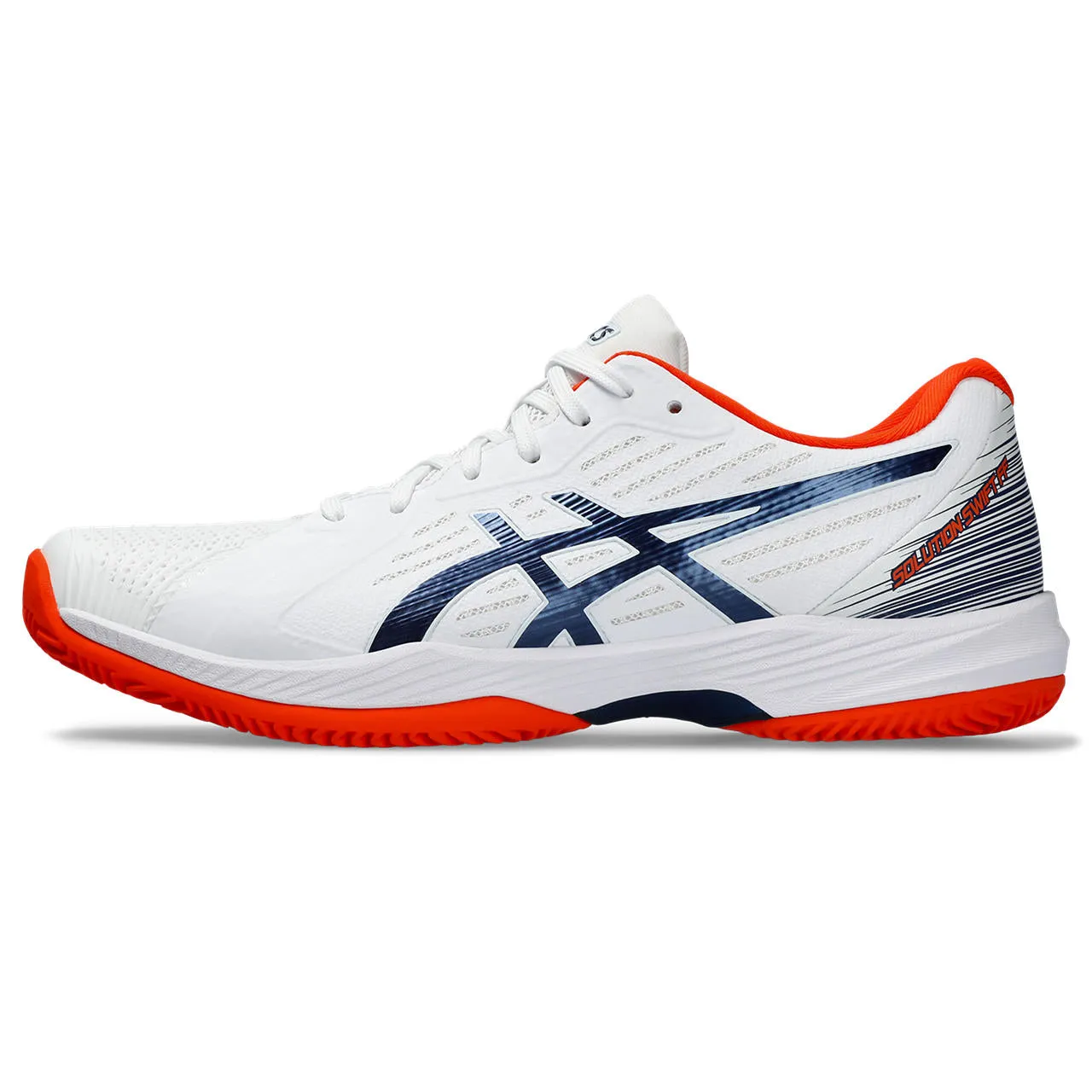 Asics Tennisschoen Solution Swift FF Clay Heren Wit Blauw Rood