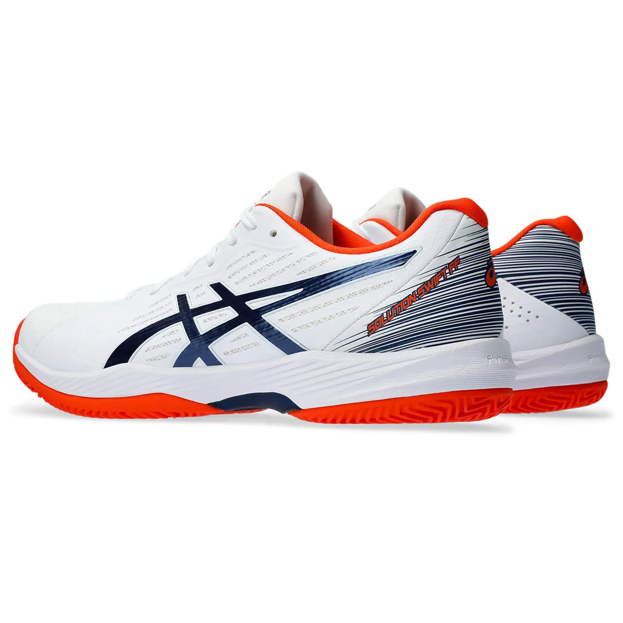 Asics Tennisschoen Solution Swift FF Clay Heren Wit Blauw Rood