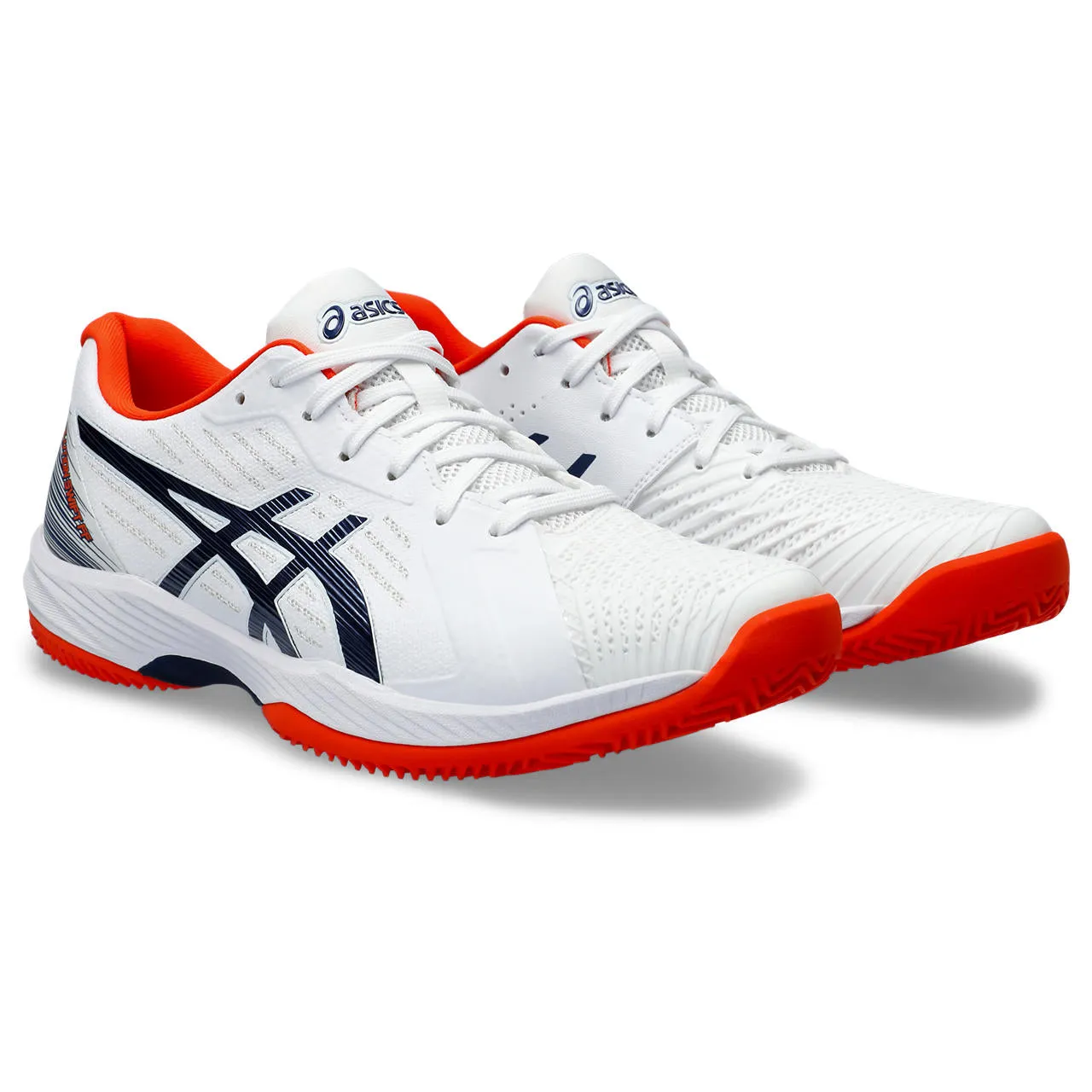 Asics Tennisschoen Solution Swift FF Clay Heren Wit Blauw Rood