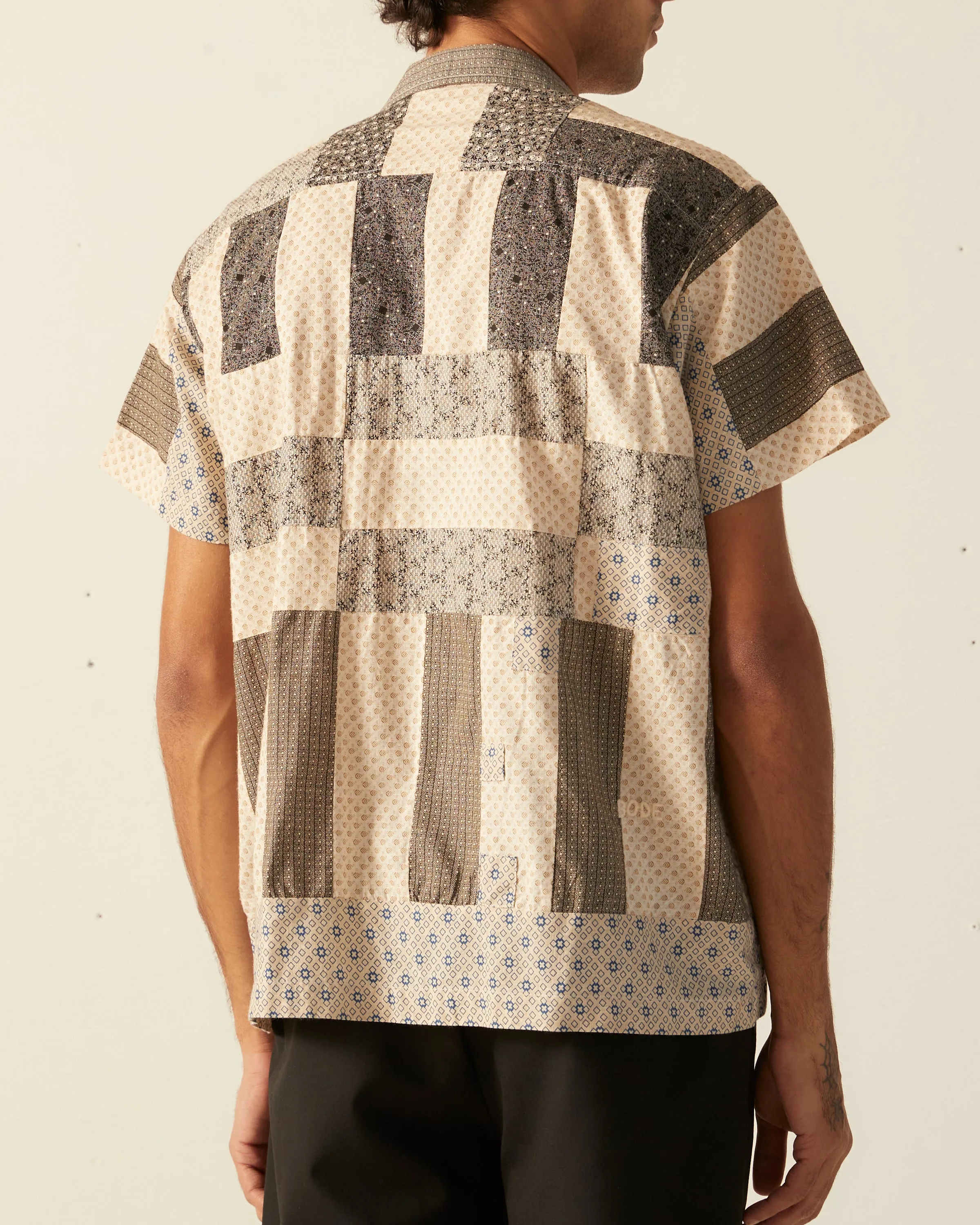 Bar Quilt Short Sleeve Shirt