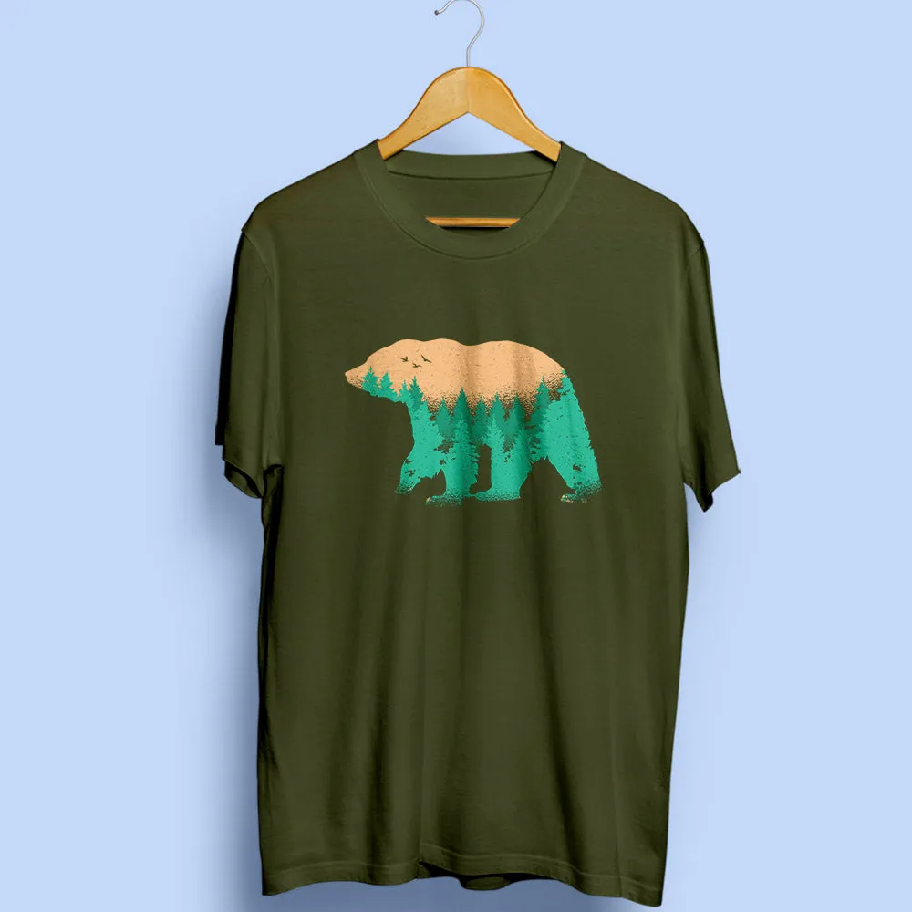 Bear Half Sleeve T-Shirt