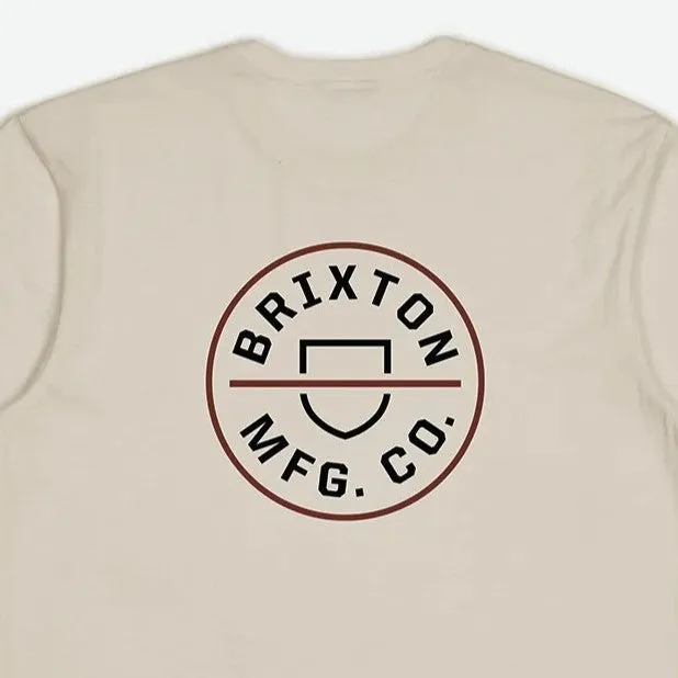 BRIXTON Crest II S/S Standard T-Shirt - Cream