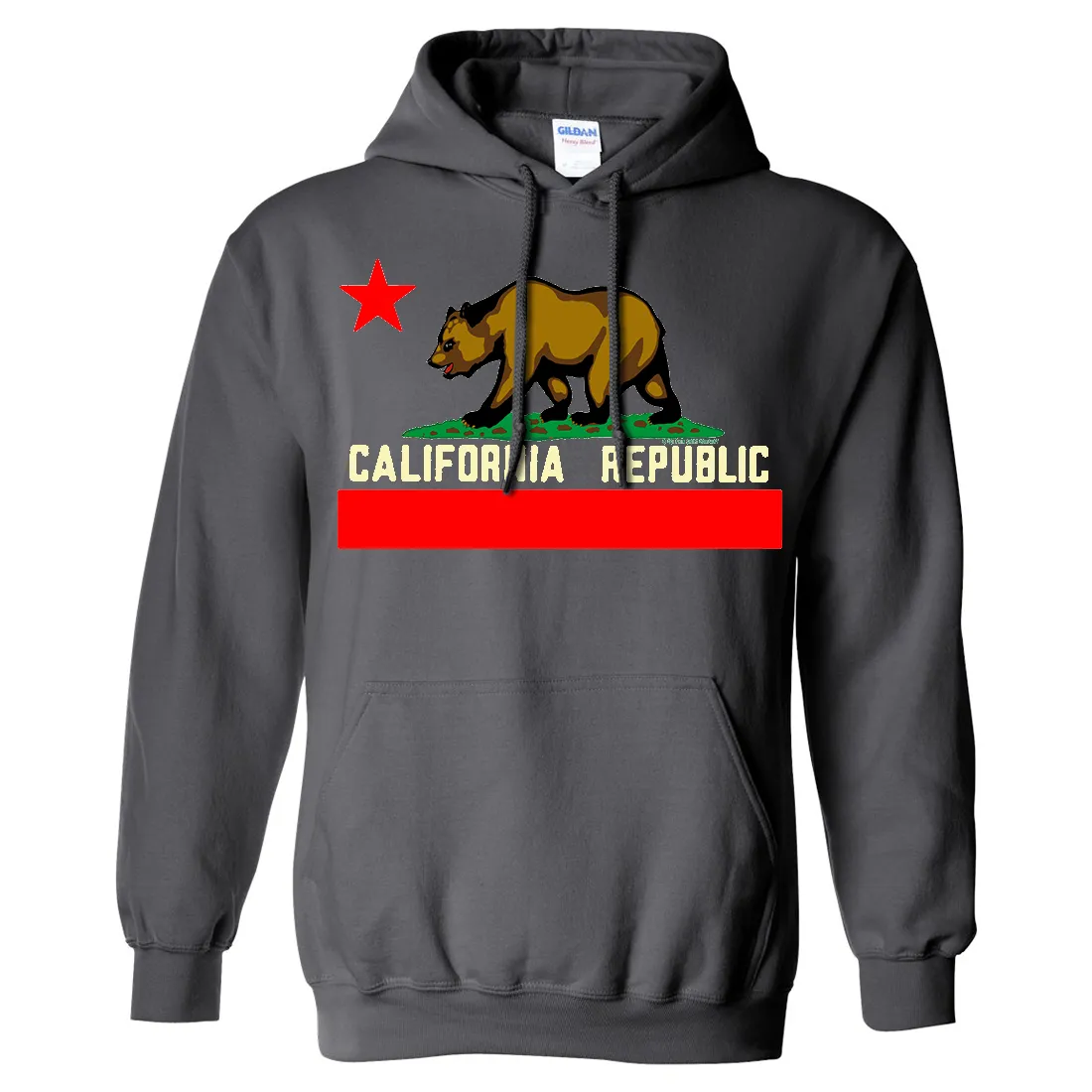 California Flag Borderless Asst Colors Sweatshirt Hoodie