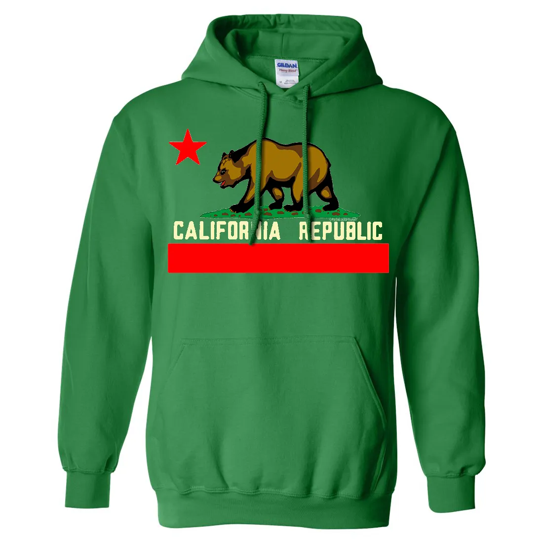 California Flag Borderless Asst Colors Sweatshirt Hoodie