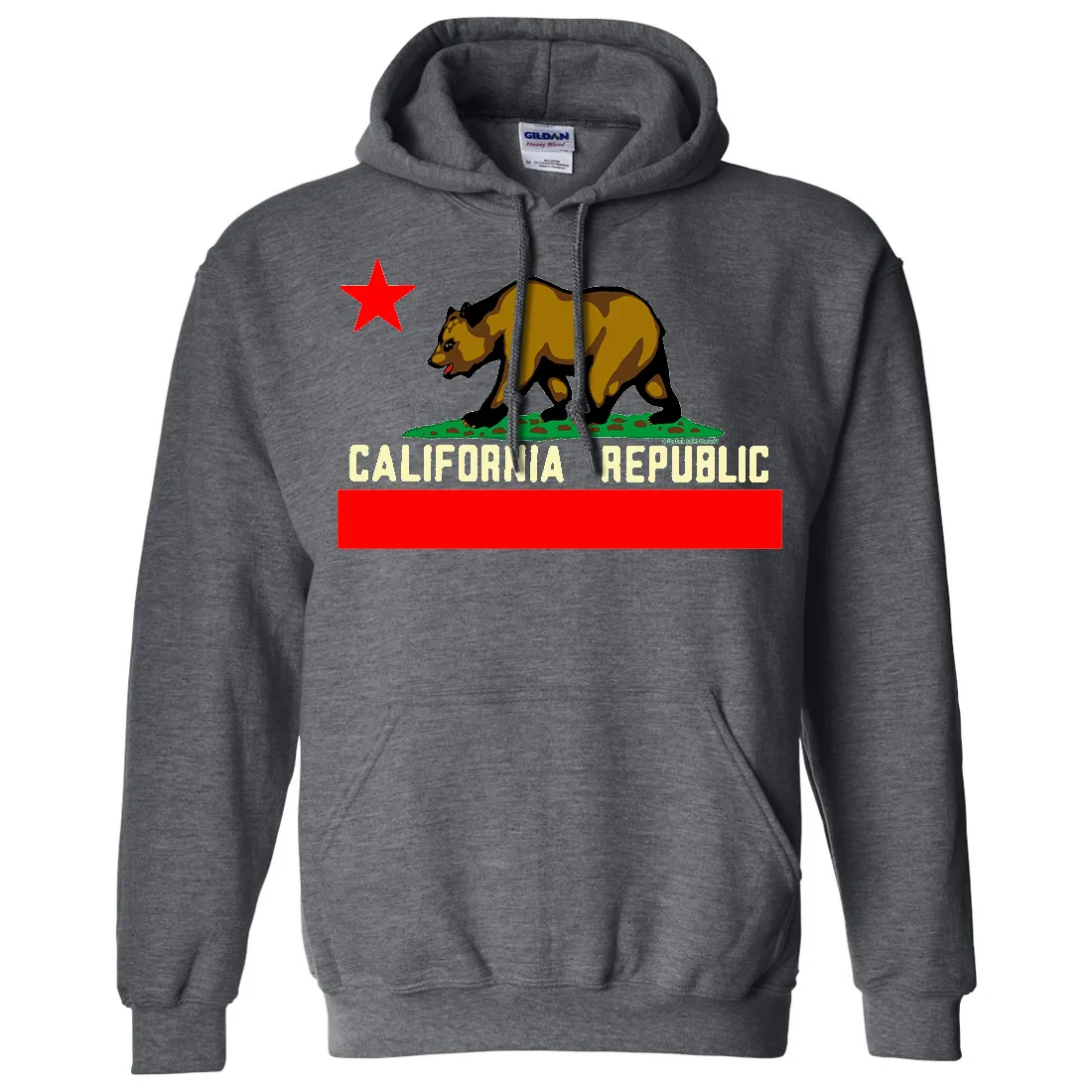 California Flag Borderless Asst Colors Sweatshirt Hoodie