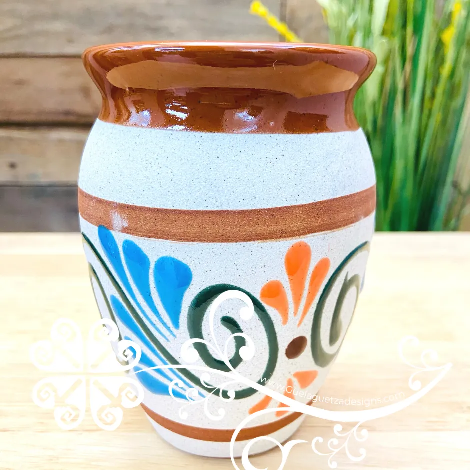 Cantarito Fiesta Decorated Cup