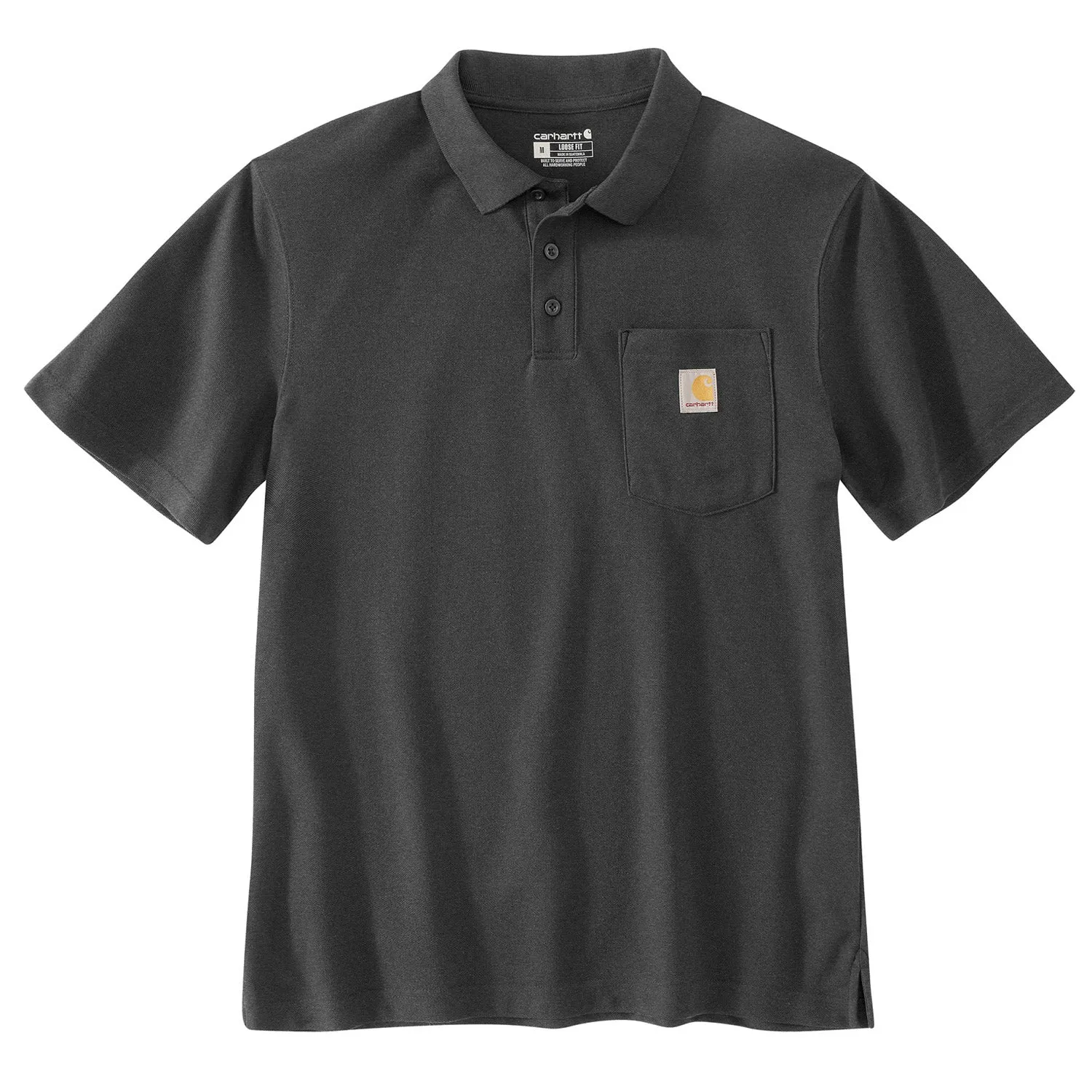 Carhartt Men's Loose Fit Midweight Pocket Short Sleeve Polo Shirt