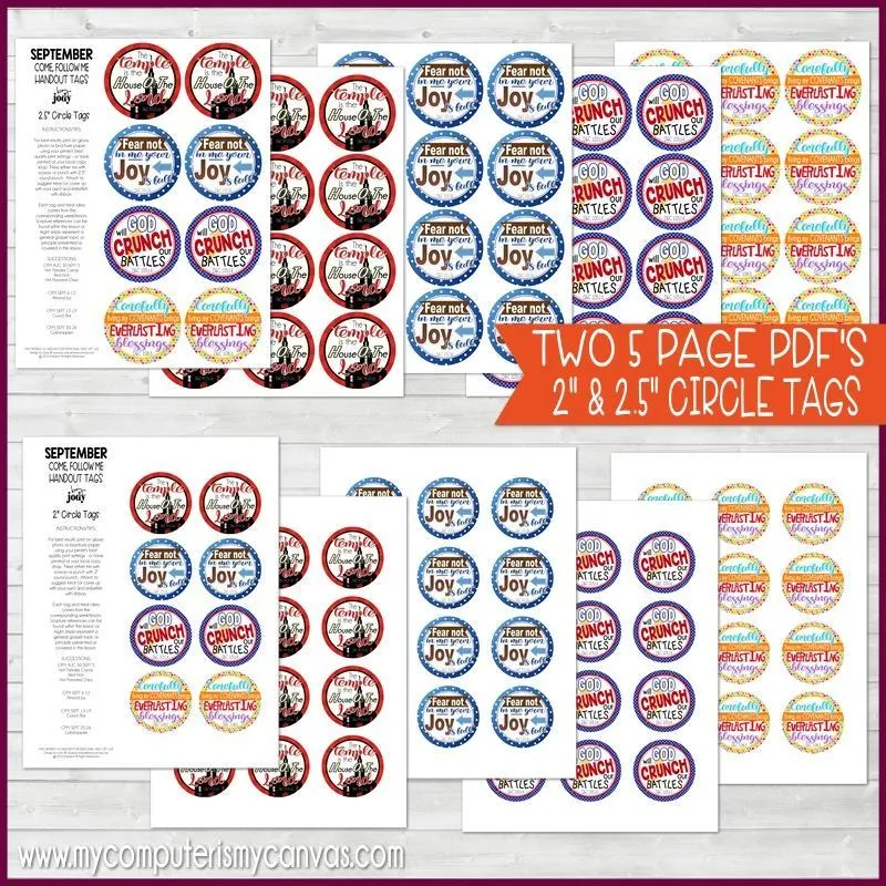 CFM D&C Handout Tags {SEPT 2021} PRINTABLE