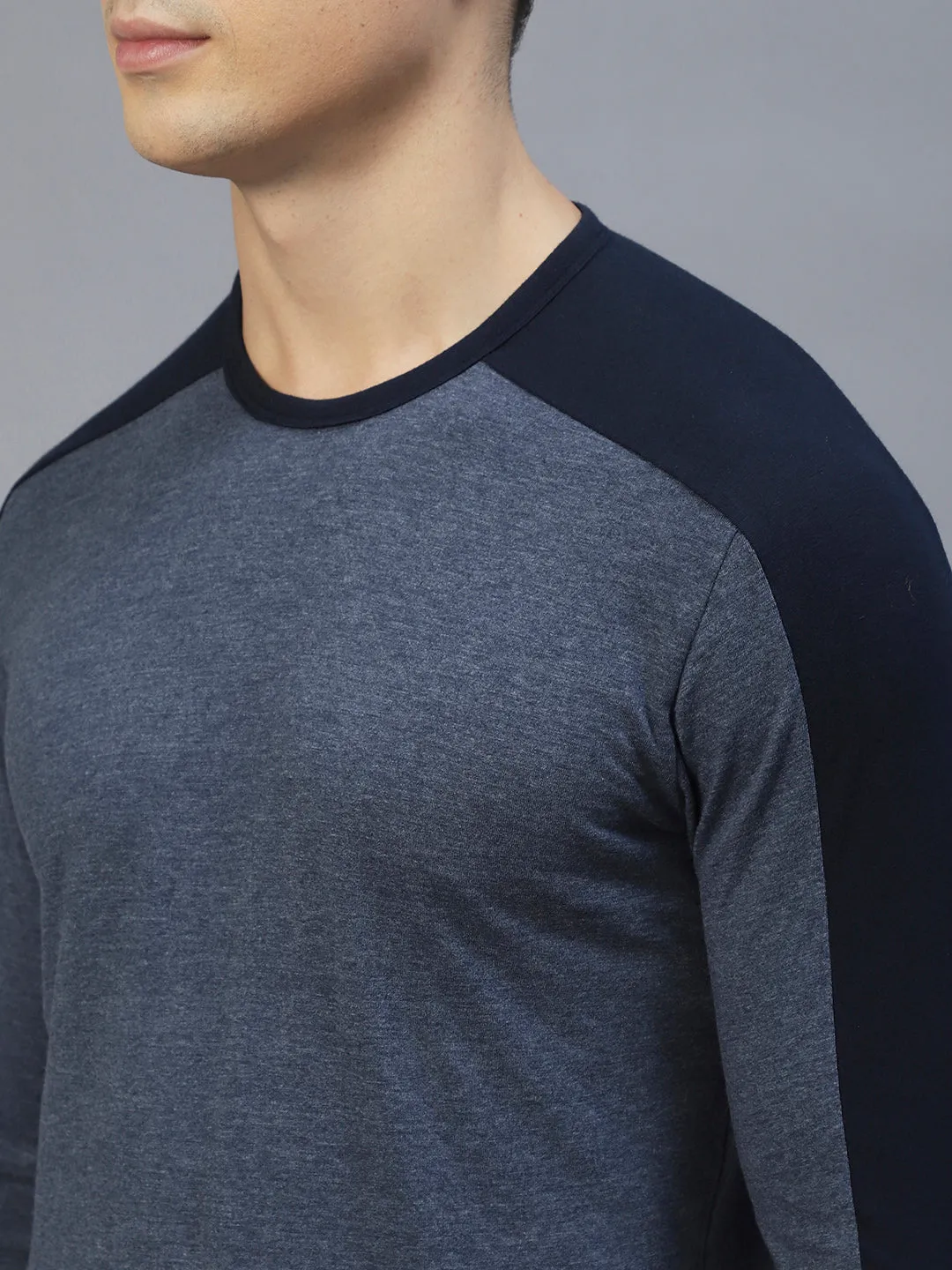 Colourblock Round Neck T-Shirt