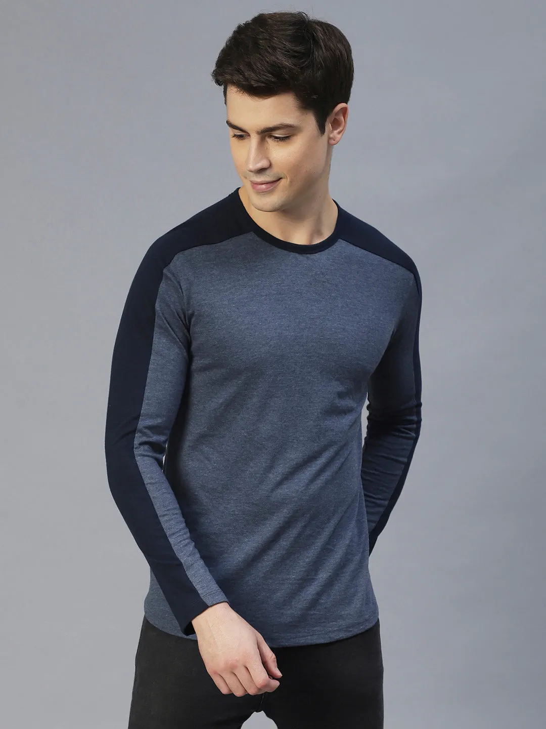 Colourblock Round Neck T-Shirt