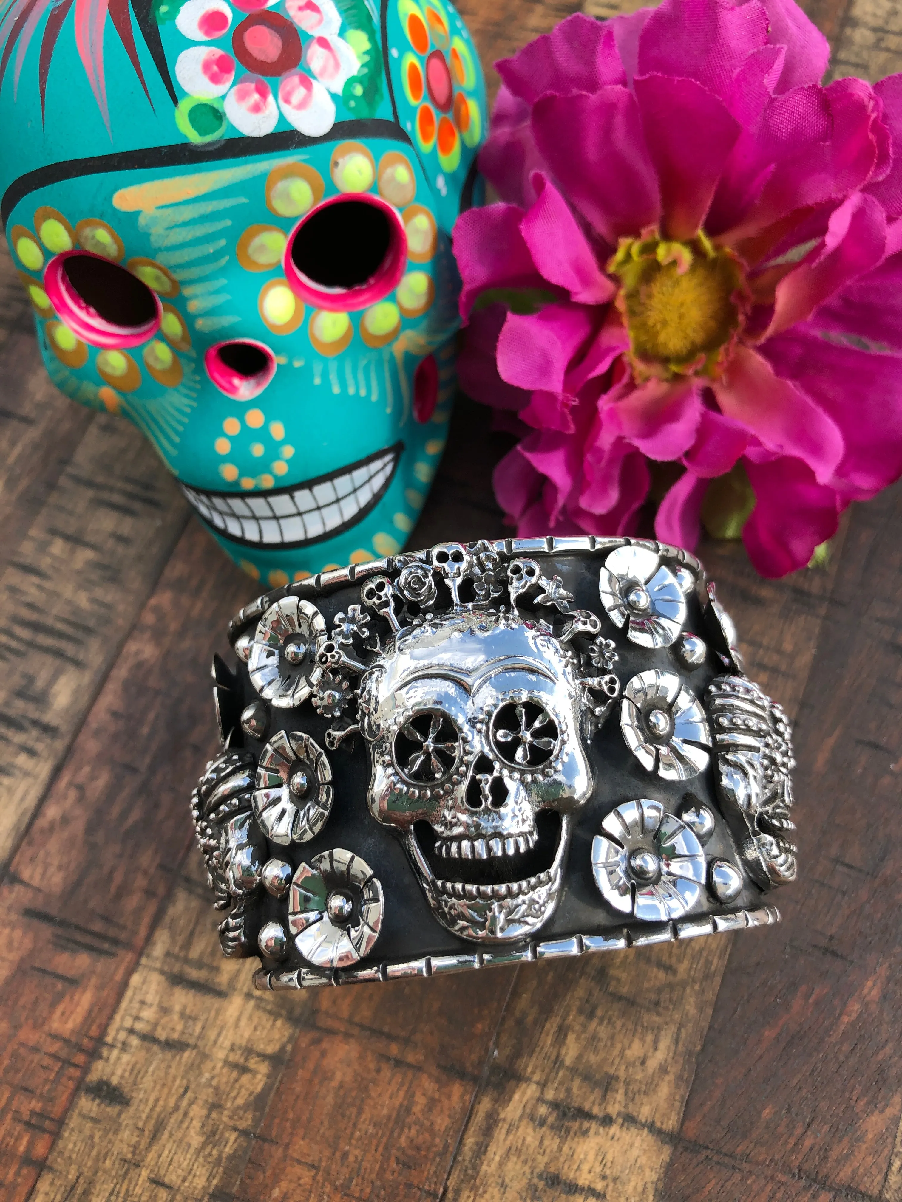 Dia De Los Muertos Cuff