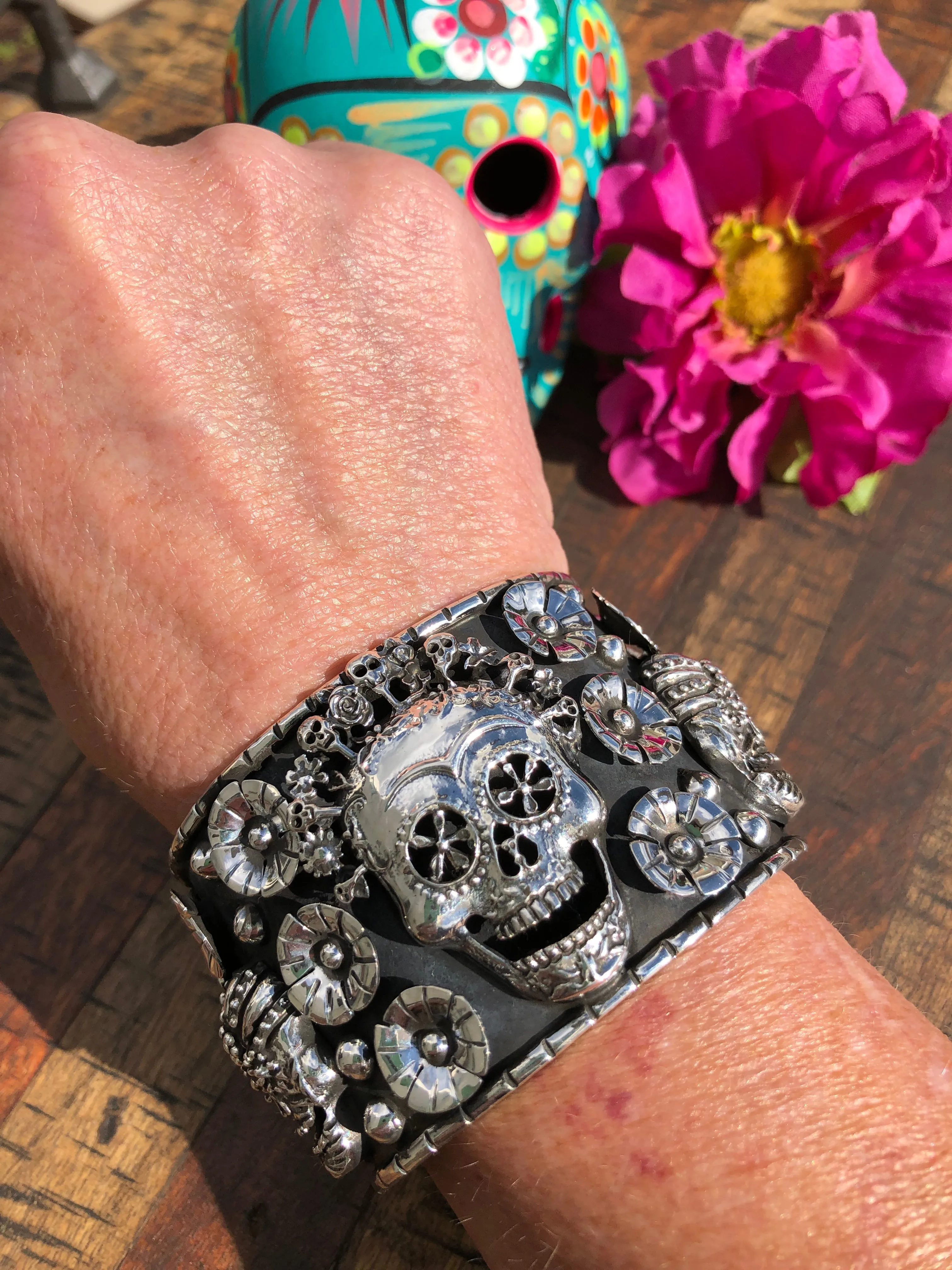 Dia De Los Muertos Cuff