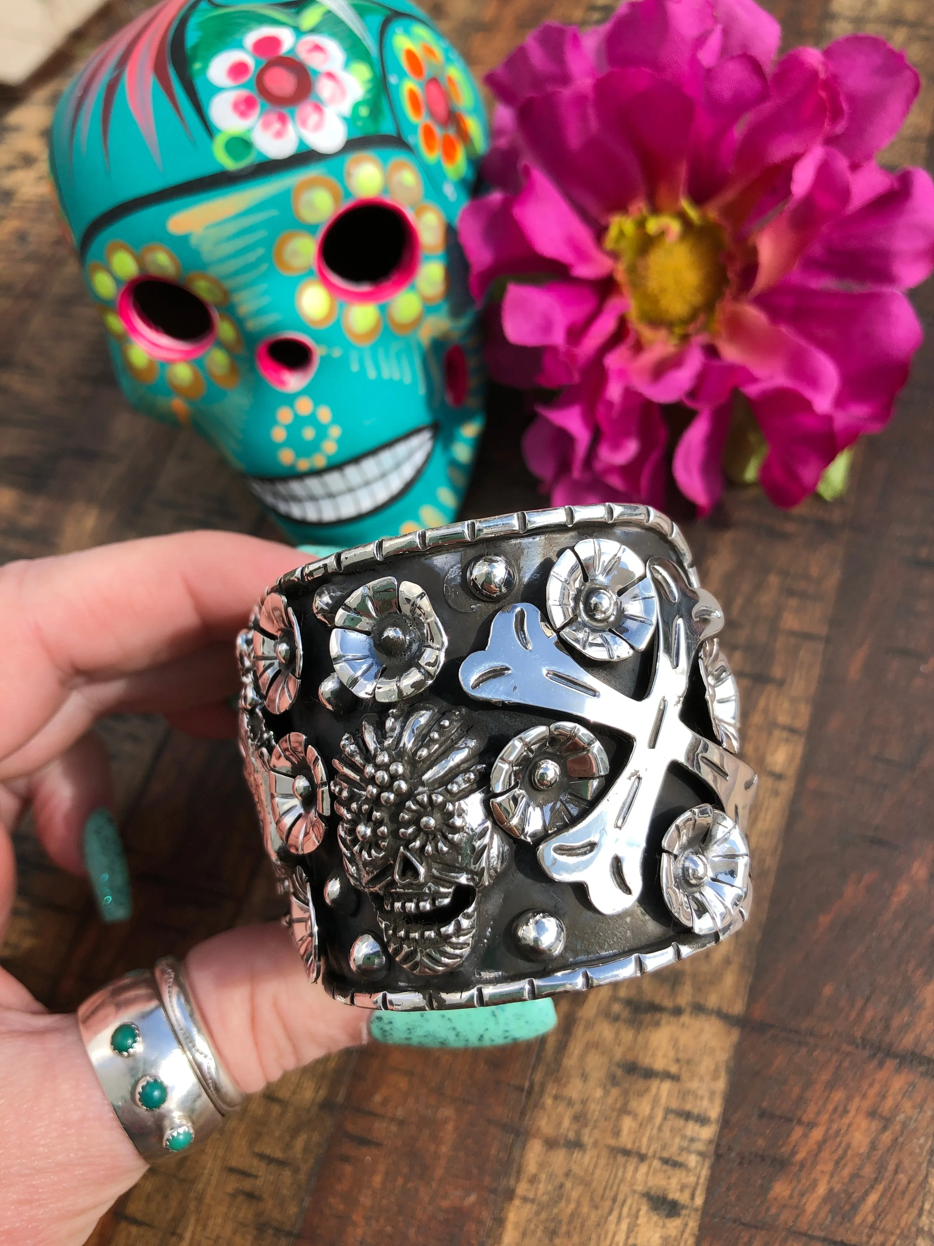 Dia De Los Muertos Cuff