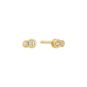 DOUBLE CZ & STUD EARRINGS