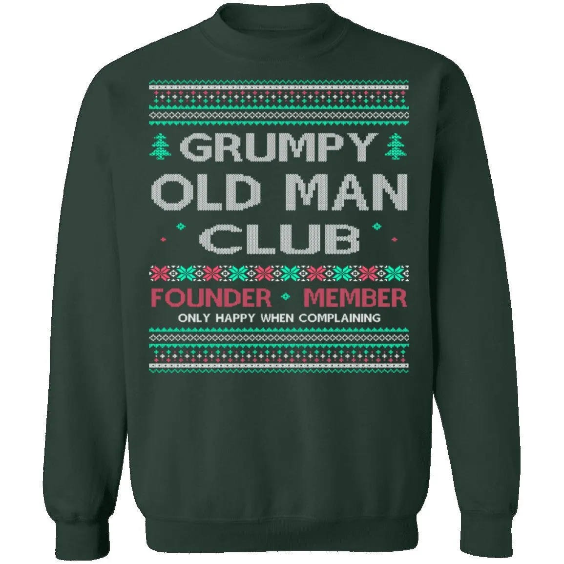 Grumpy Old Man Ugly Christmas Sweater