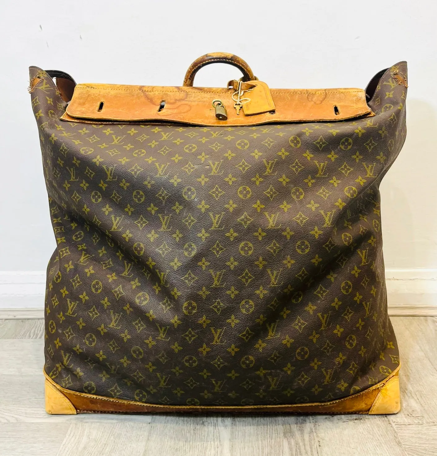 Louis Vuitton Vintage Monogram Canvas Steamer Travel Bag