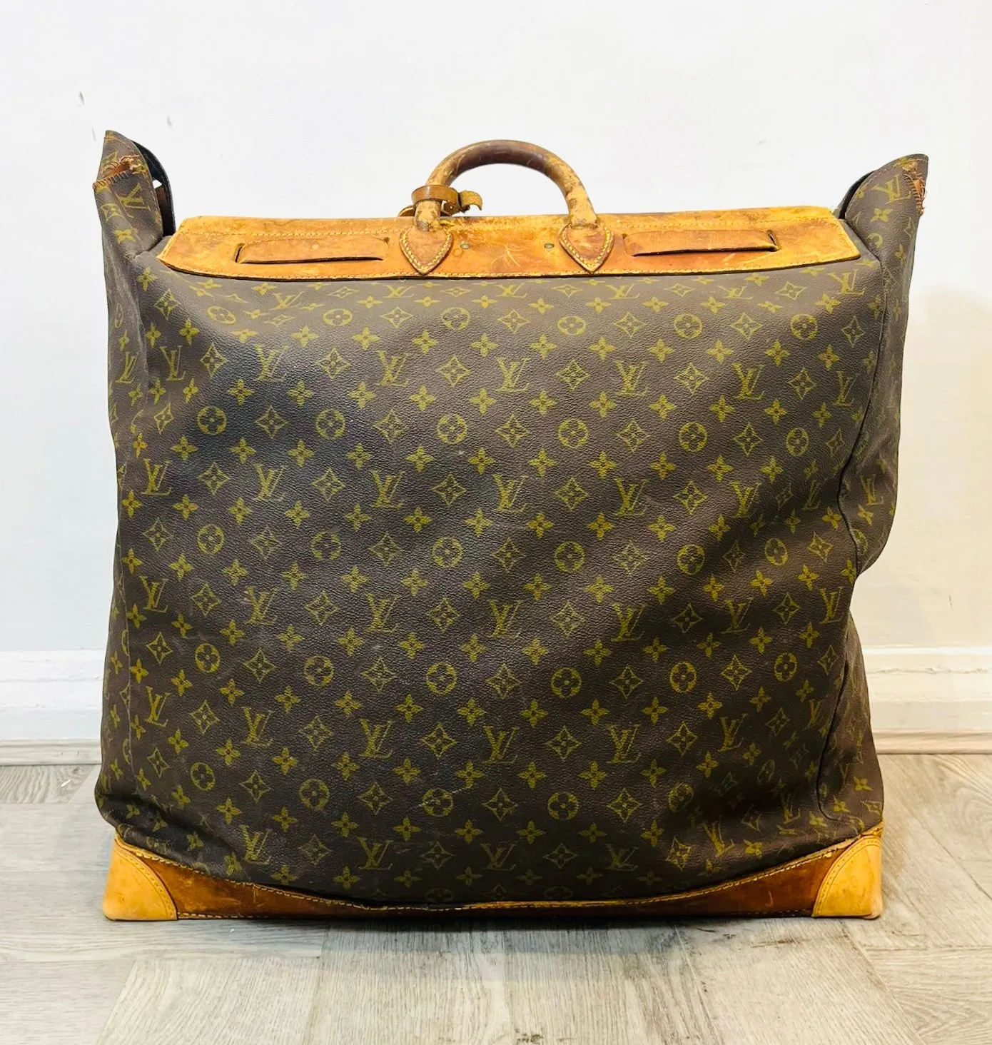 Louis Vuitton Vintage Monogram Canvas Steamer Travel Bag