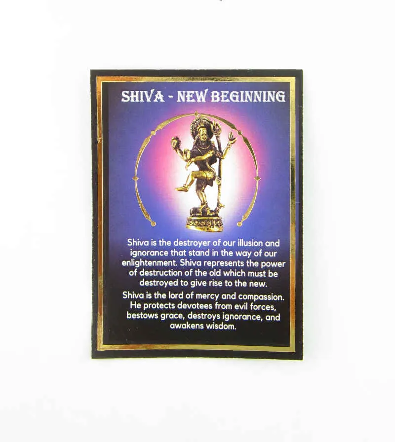 Miniature Dancing Shiva Figurine, 1-1/2 Inches Tall, Brass