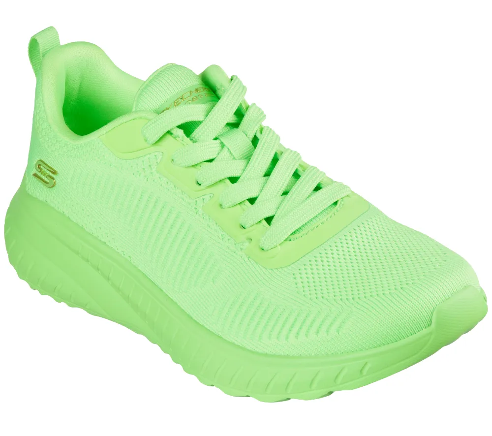 Pantofi sport, dama, SKECHERS BOB'S SQUAD CHAOS-COOL RYTHMS, 117216-LIME verde, textil