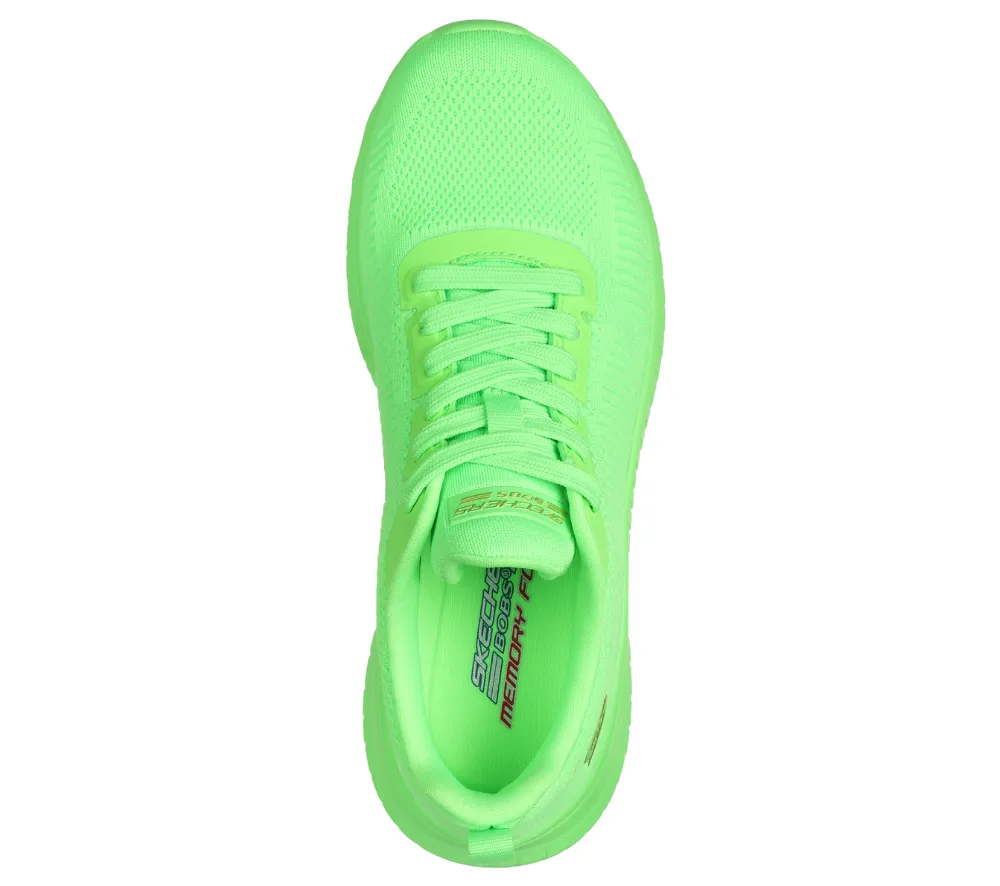 Pantofi sport, dama, SKECHERS BOB'S SQUAD CHAOS-COOL RYTHMS, 117216-LIME verde, textil