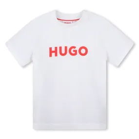 Playera para nio y adolescente HUGO blanca