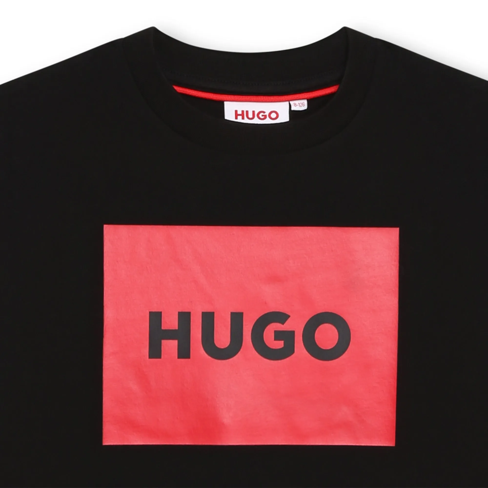 Playera para nio y adolescente HUGO negra