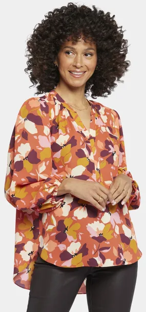 Puff Sleeve Blouse Bloemenprint | Gingervale