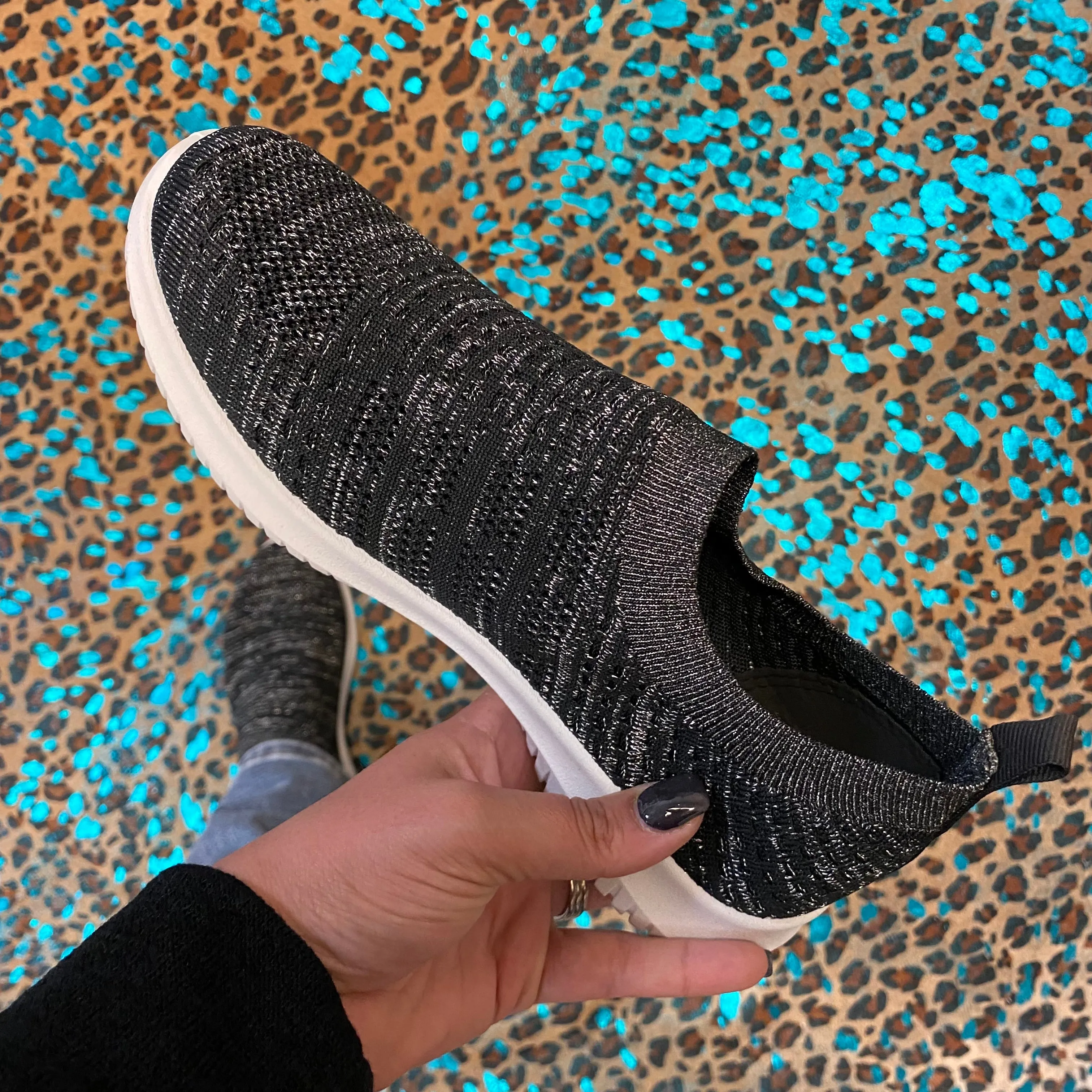 "Fancy" Slip On Sparkle Sneaker