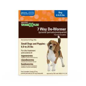 Sentry WormX Plus 7 Way DeWormer Dog SM 2CT