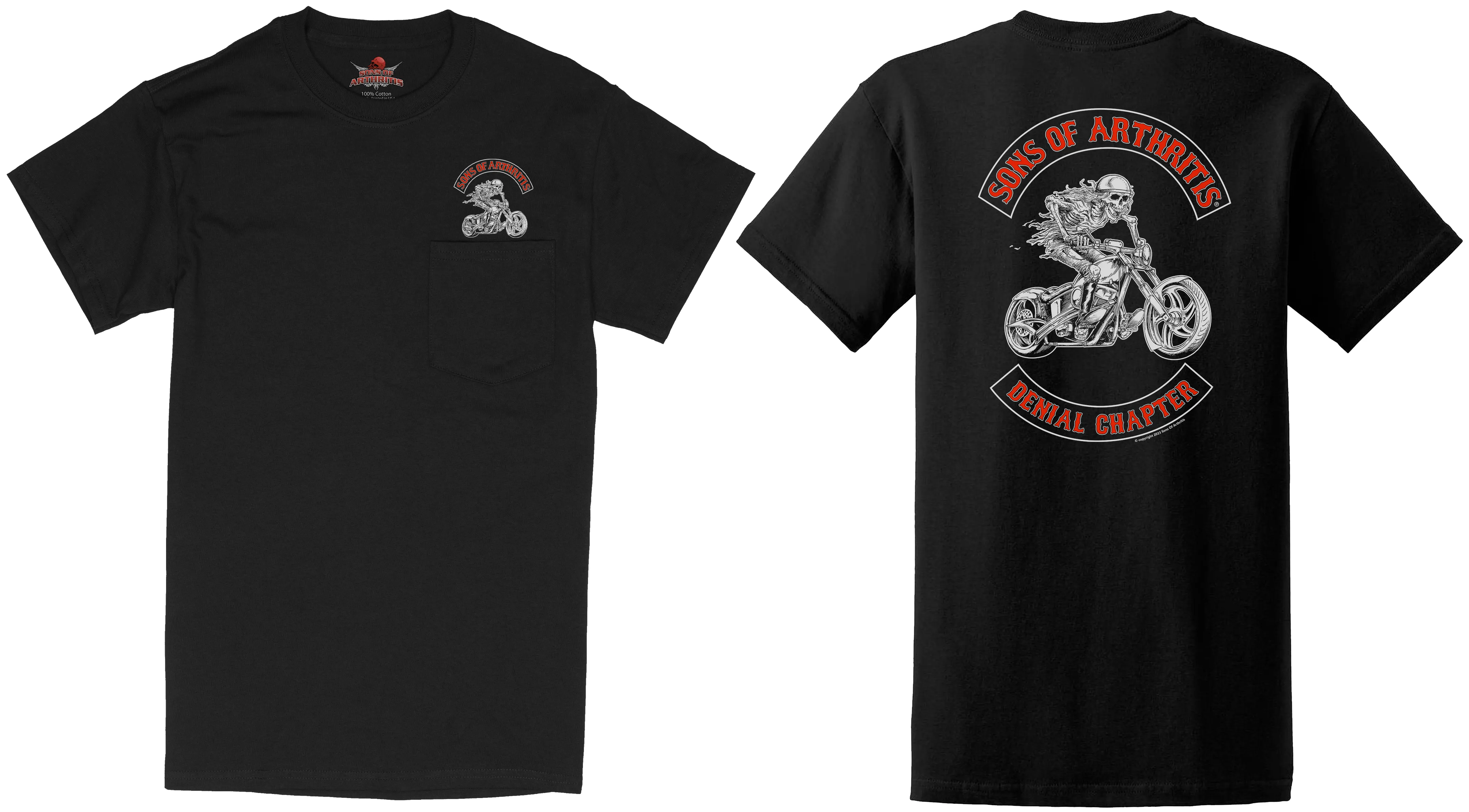 Sons of Arthritis Denial Chapter - Black (See More Styles)