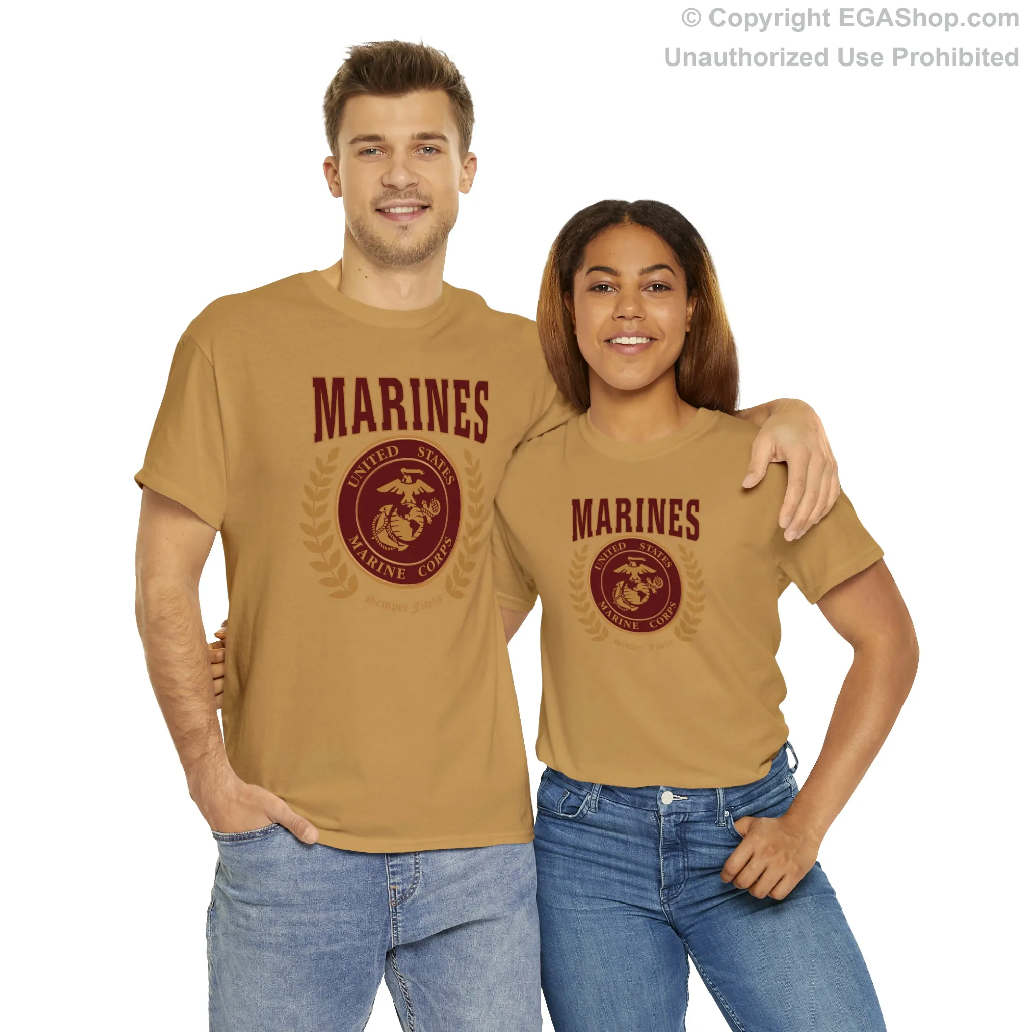 T-Shirt: Marines Red Seal (Color Choices)