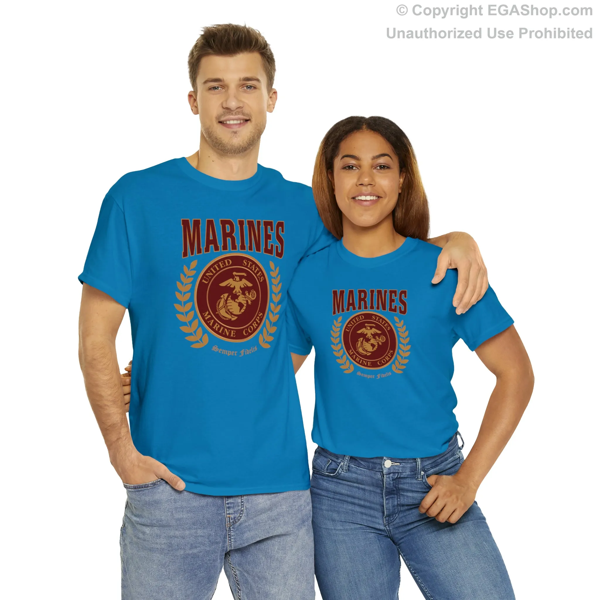 T-Shirt: Marines Red Seal (Color Choices)