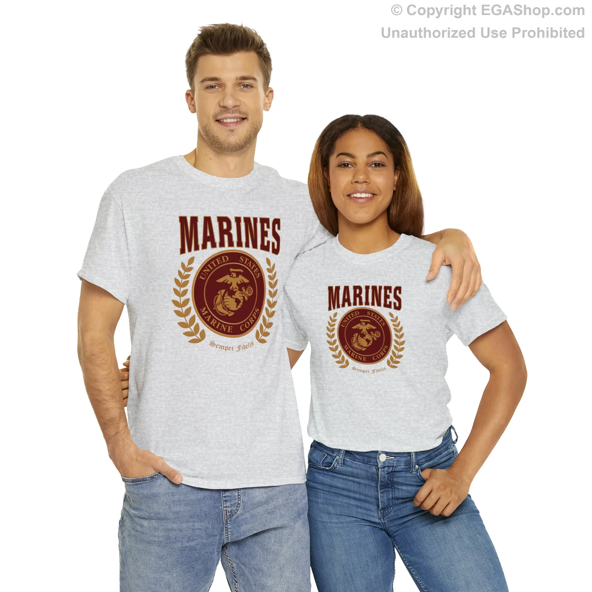 T-Shirt: Marines Red Seal (Color Choices)