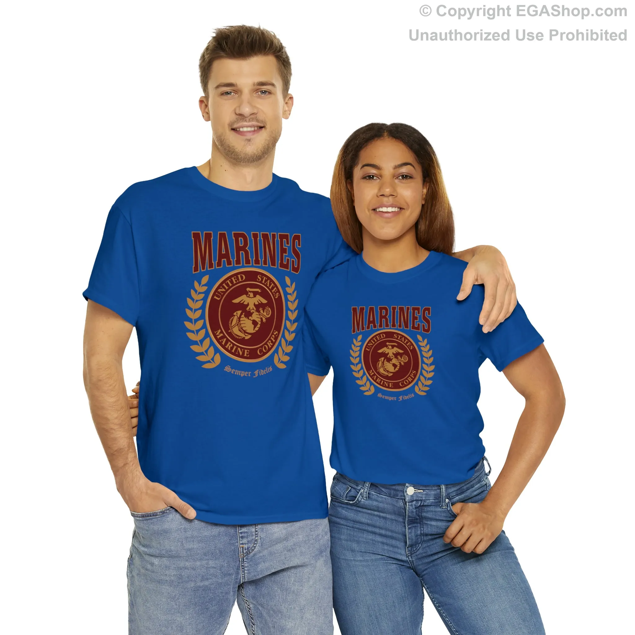 T-Shirt: Marines Red Seal (Color Choices)