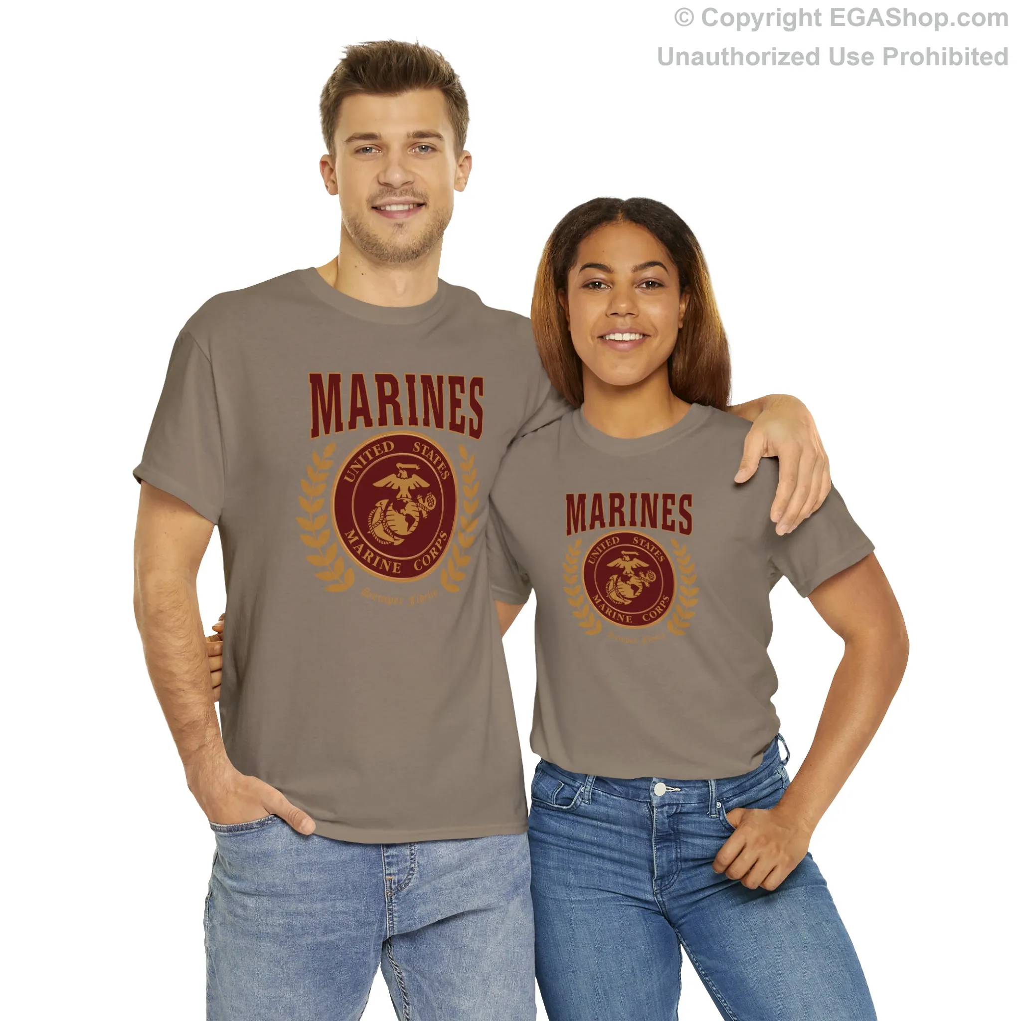 T-Shirt: Marines Red Seal (Color Choices)