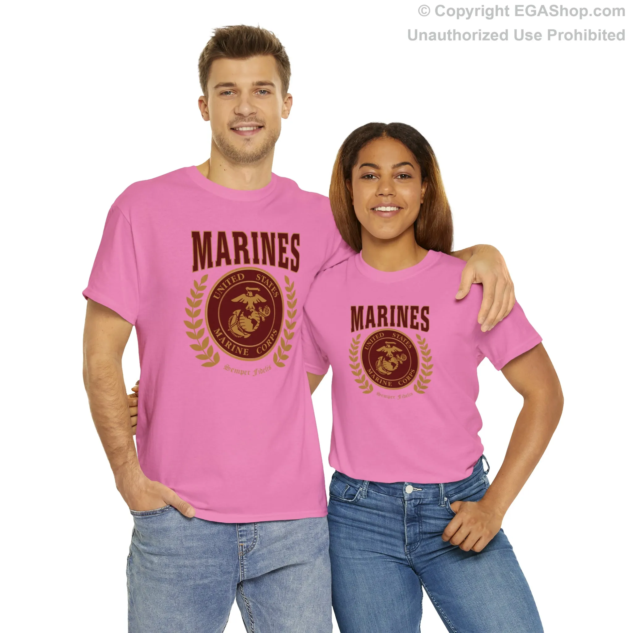 T-Shirt: Marines Red Seal (Color Choices)