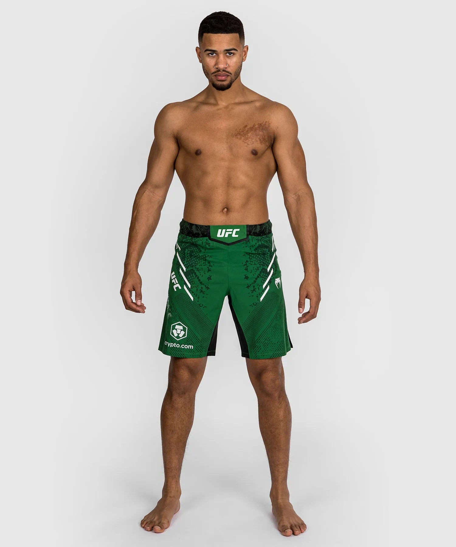 UFC Adrenaline by Venum Personalized Authentic Fight Night Men's Fight Short - Long Fit - Green