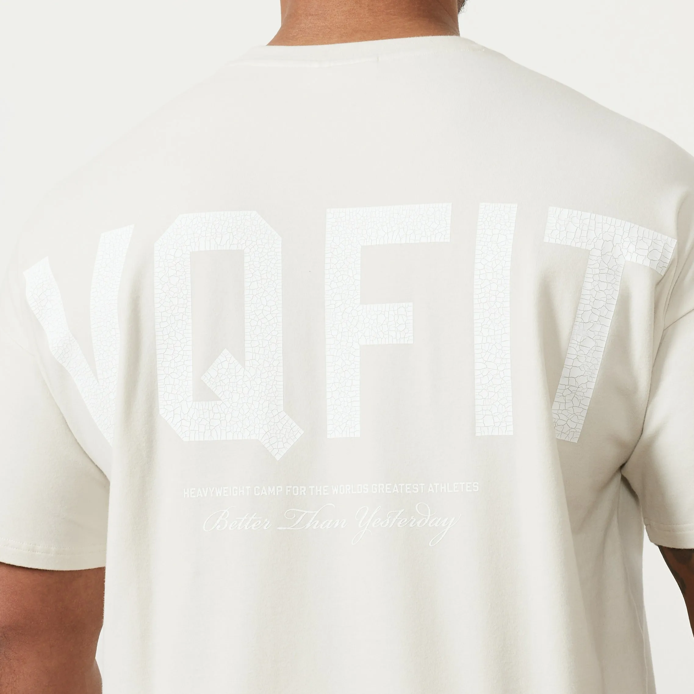 Vanquish VQFIT Distressed Print Pebble Oversized T Shirt